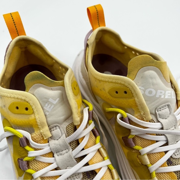 SOREL Women's Kinetic Breakthru Tech Lace Sneakers White Shoes US 6.5 - Picture 13 of 16